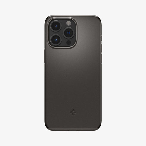 ACS06544 - iPhone 15 Pro Max Case Thin Fit in black showing the back